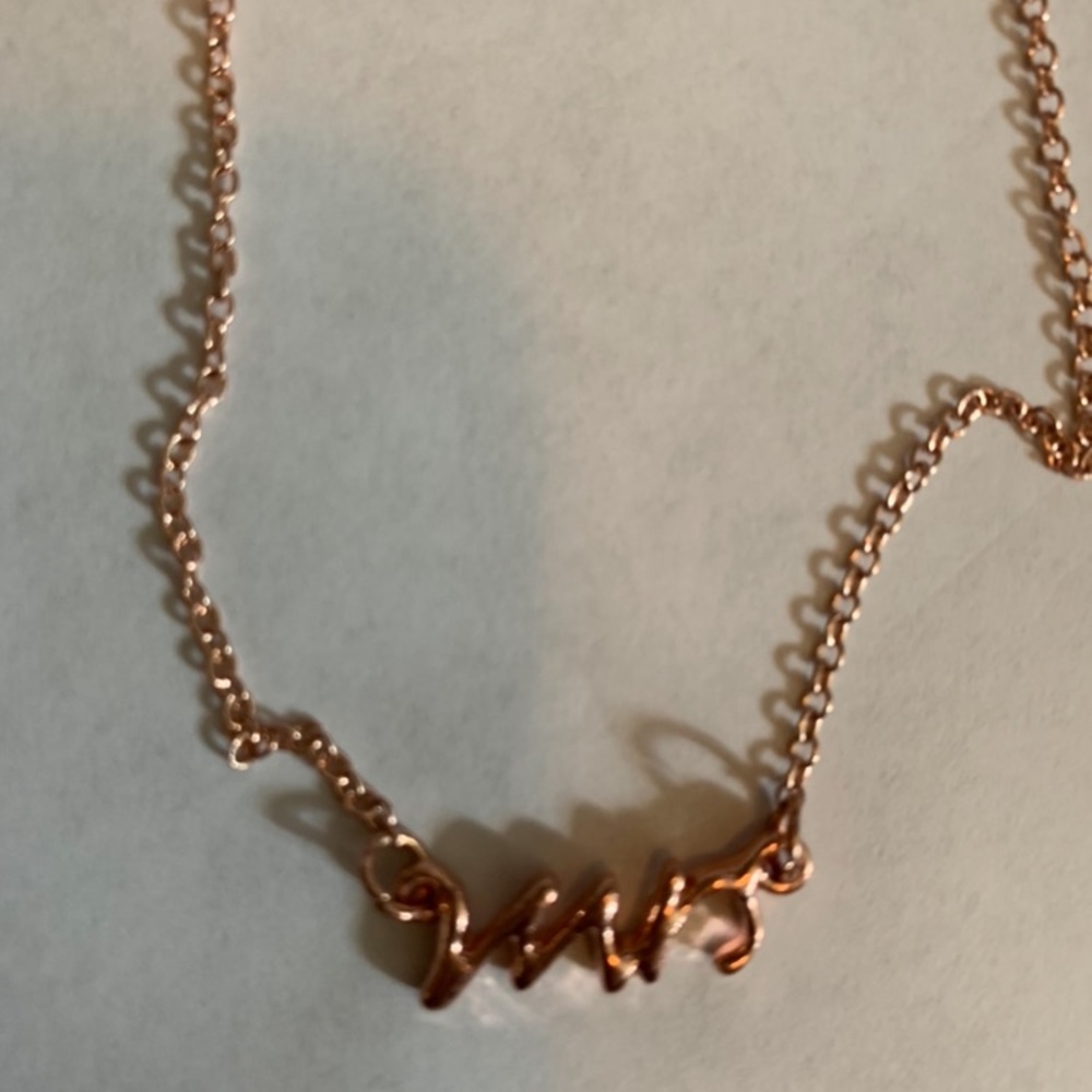 Mrs. Rose Gold Necklace